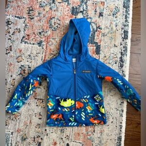 Columbia Boys Jacket - Blue and Multicolor 4T